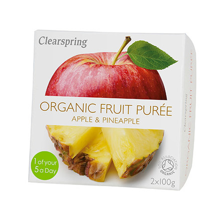 Frugtpuré æble, mango Ø 200 g