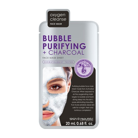Skin Republic Bubble Purifying + Charcoal Face Mas