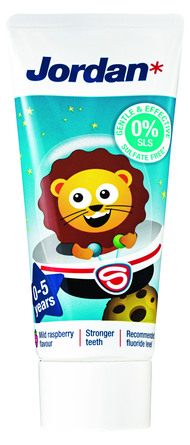 Jordan Kids tandpasta 0-5 år 50 ml 0-5 år
