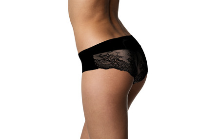 Laze Hipster Trusser med Blonde 2 Pak Sort Str. M/38