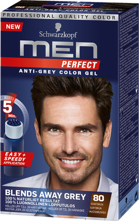Schwarzkopf Men Perfect 80 Sortbrun 80 m