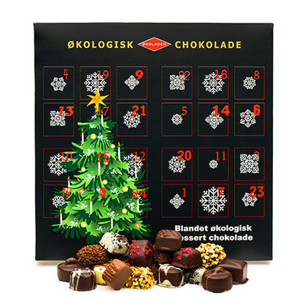 Økoladen Julekalender m.dessert chok Øko 250 gr.