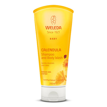 Weleda baby shampoo and body wash 200 ml.