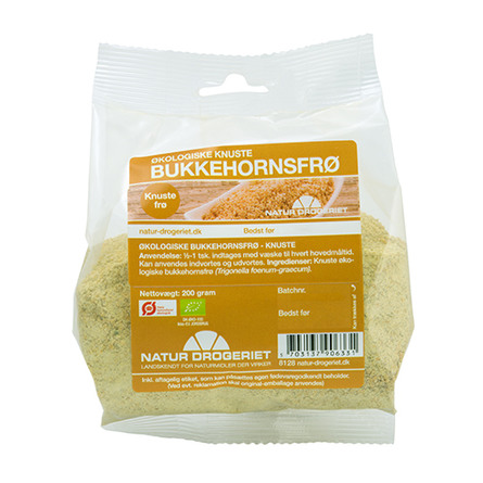 Bukkehornsfrø knust Ø 200 g