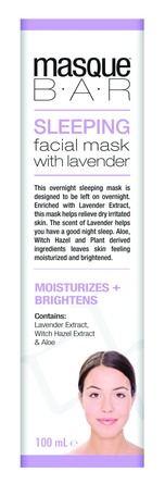 MasqueBar Sleeping Mask with Lavender 100ml