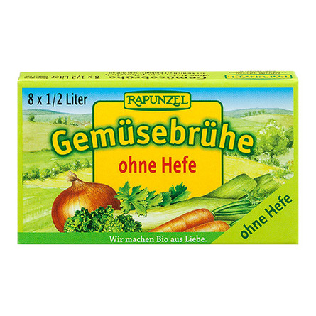 Bouillon vegetabilsk 8 tern u. gær Ø Rapunz 96 g