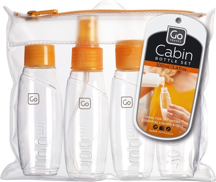 GoTravel Rejseflasker, transparent/orange
