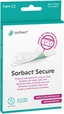 Sorbact Secure 5x7,2 cm 5 stk