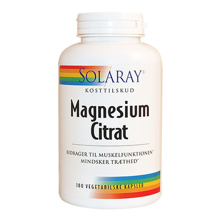 Solaray Magnesium Citrat Mg 180 Kaps