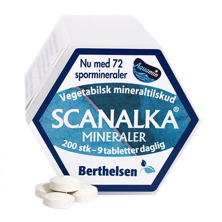 Berthelsens Scanalka Mineraler 200 Tabletter