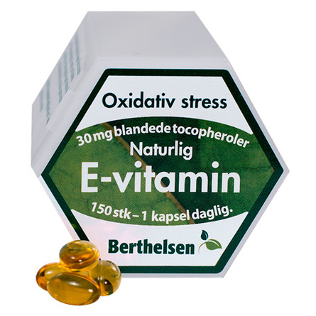 Berthelsen E-Vitamin 30 mg  150 kaps. 150 kaps.