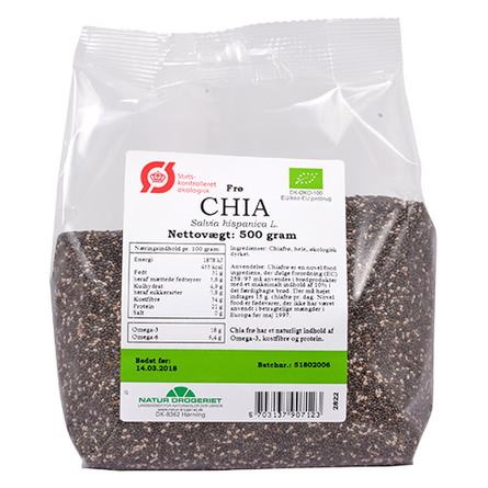 Chia frø Ø 500 g