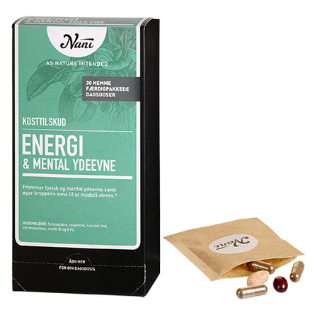 Energi/mental ydeevne helsepakke Nani