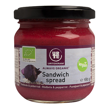 Sandwich spread rødbeder, peberrod Ø 180 g