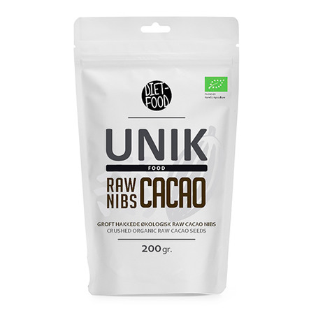 Unik Food Cacao nibs grofthakkede Øko 200 gr