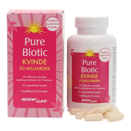 Renew Life Pure Biotic Kvinde 50 30 kaps.