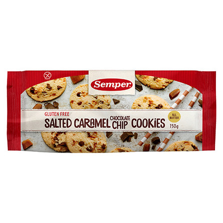 Cookies m. saltet karamel & chokolade glutenfri 150 g