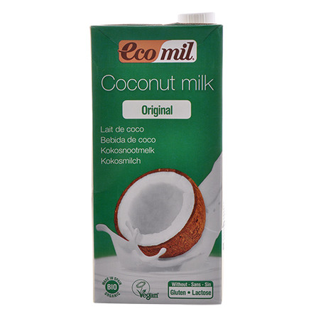 Kokos mælk m. agave Ø Ecomil 1 liter