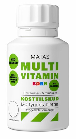 Matas Striber Multivitamin Børn m/sukker 120 tabl.