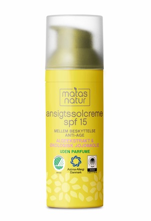 Matas Natur Ansigtssolcreme SPF 15 50 ml