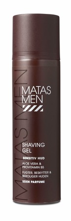 Matas Striber Men Shaving Gel til Sensitiv Hud Uden Parfume 200 ml
