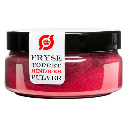 Hindbær pulver frysetørret Ø 35 g