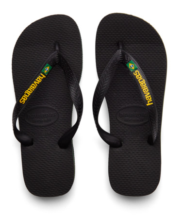Havaianas Brasil Logo Black str. 35/36 - 23,5 cm lang