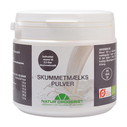 Natur Drogeriet Skummetmælkspulver Øko 250 gr.