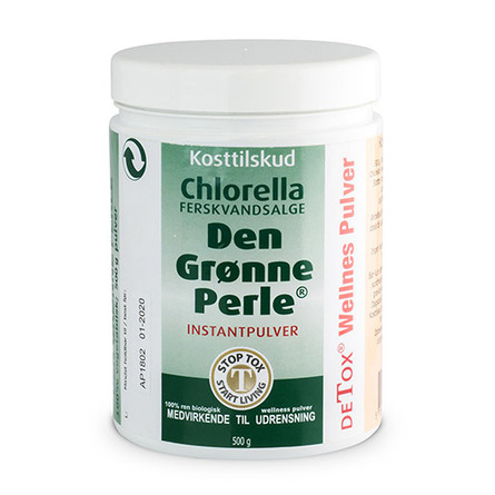 Chlorella Ferskvandsalge Chlorella Instant pulver 500 g