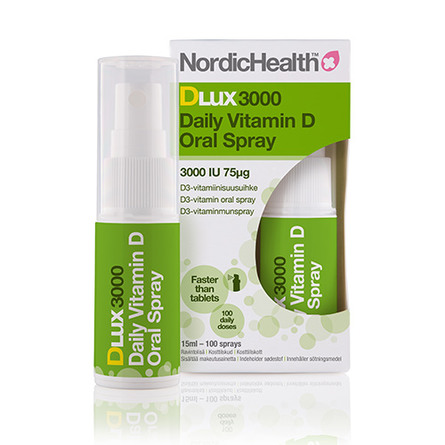 Nordic Health Dlux 3000 - 75 mcg D3 vitamin oral spray 15 ml