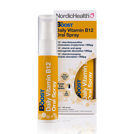 Nordic Health B12 Boost vitaminspray 300 mcg 25 ml
