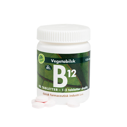 Dansk Farmaceutisk Industri B12, 125 mcg, 90 tabl.
