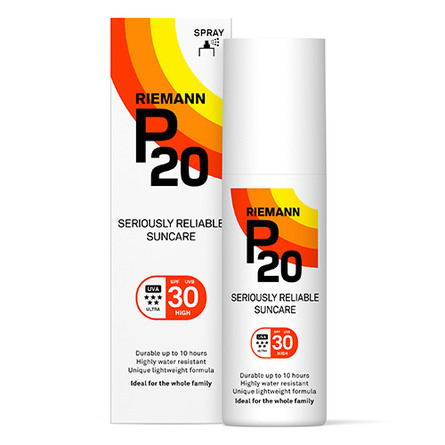 P20 Riemann Solbeskyttelse på Spray SPF 30 100 ml