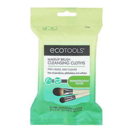 Ecotools Makeup Brush Cleansing Cloths 25 stk.