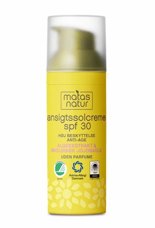 Matas Natur Ansigtssolcreme SPF 30 50 ml