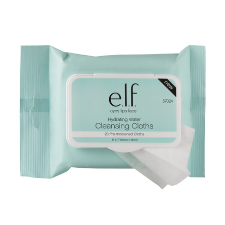 e.l.f. Hydrating Water Cleansing Cloths 20 stk.