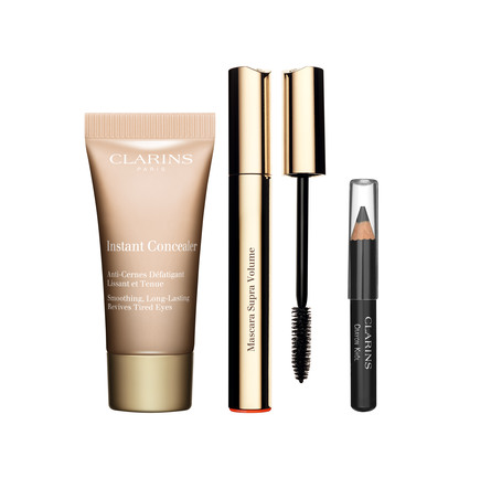 Clarins Value pack supra volume mascara 8ml / 5ml instant concealer / khôl
