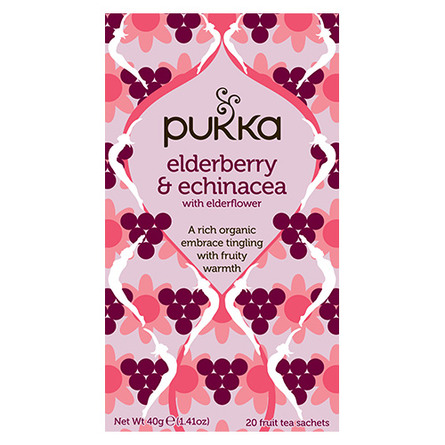 Pukka Hyldebær & Echinacea te - øko 20 breve