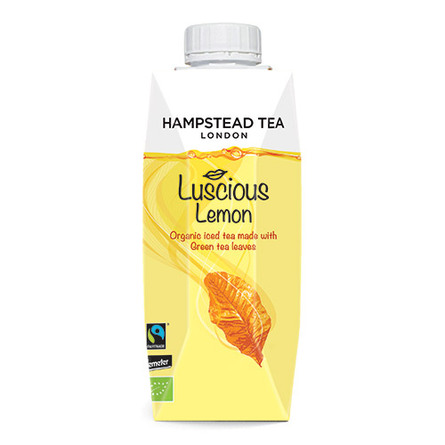 Hampstead Lascious Lemon Iste Grøn te m. citron Øko 330 ml