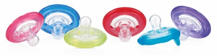 Nûby Sut 2-pak Natural Flex m rundt silikone 0-6 m 0-6 mdr