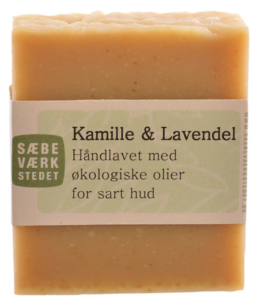 SÆBEVÆRKSTEDET Håndlavet sæbe Kamille & Lavendel 100 g