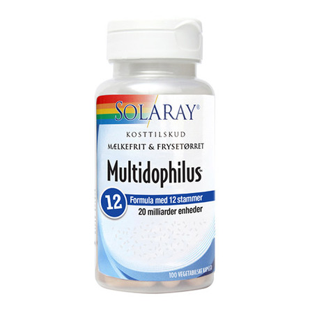 Solaray Multidophilus 12, 100 kapsler