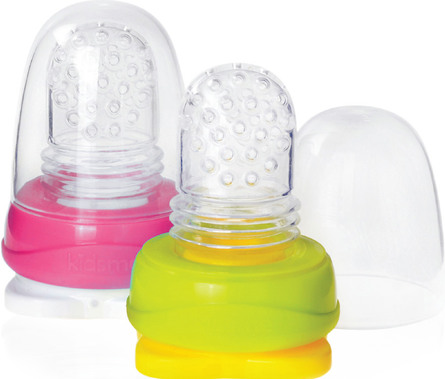 Kidsme Food Feeder Mundstykke -2-Pak Lime & Lavendel
