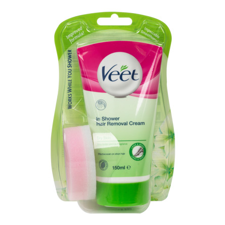 Veet In Shower Hårfjerningscreme Tør Hud 150 ml