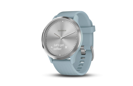 Garmin Vívomove HR Sport Sølv m. Seafoamblå Rem