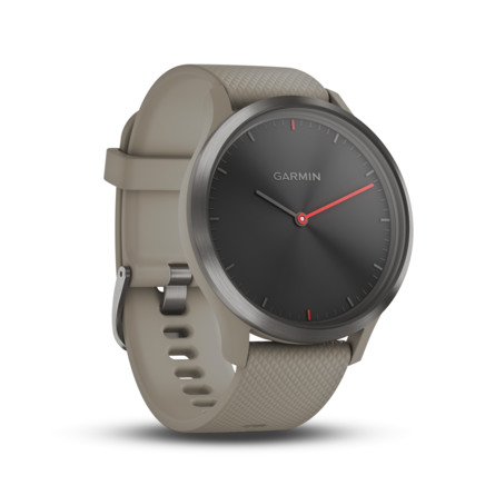 Garmin Vívomove HR Sport Sort m. Sandstensfarvet Rem