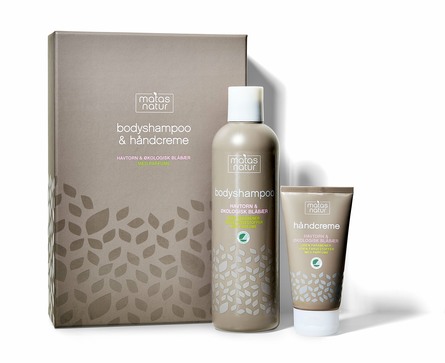 Matas Natur Bodyshampoo og Håndcreme Gaveæske