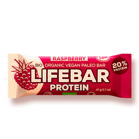NatureSource Lifebar Hindbær Øko RAW 47 g