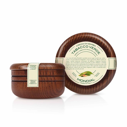 Mondial Barbercreme, Green Tobacco, 140 ml.