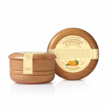 Mondial Barbercreme, Mandarin & Spice, 140 ml.